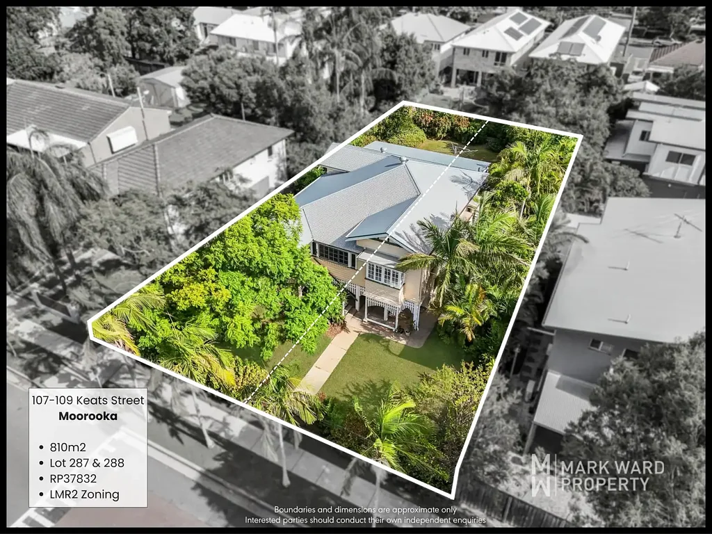 Moorooka 2Zimmer CHARMING QUEENSLANDER ON A PREMIUM 810M2 DUAL-LOT BLOCK