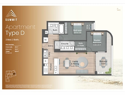 405/110 Frank Street, Labrador, Gold Coast, 2 Bedrooms, 2 Bathrooms, Apartment