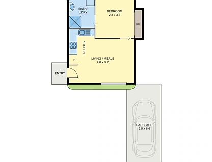 5/53 Hanover Street, Brunswick, North Melbourne, 1 Kuwarto, 1 Banyo, Unit