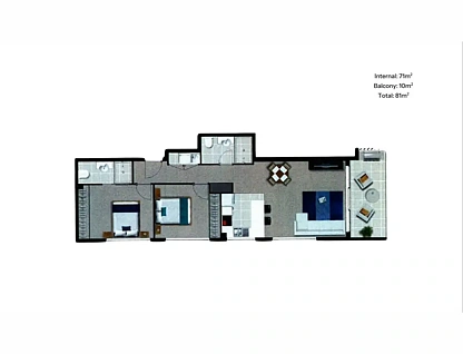 17/33 Loder Street, Biggera Waters, Gold Coast, 2 રૂમ, 2 બાથરૂમ, Unit