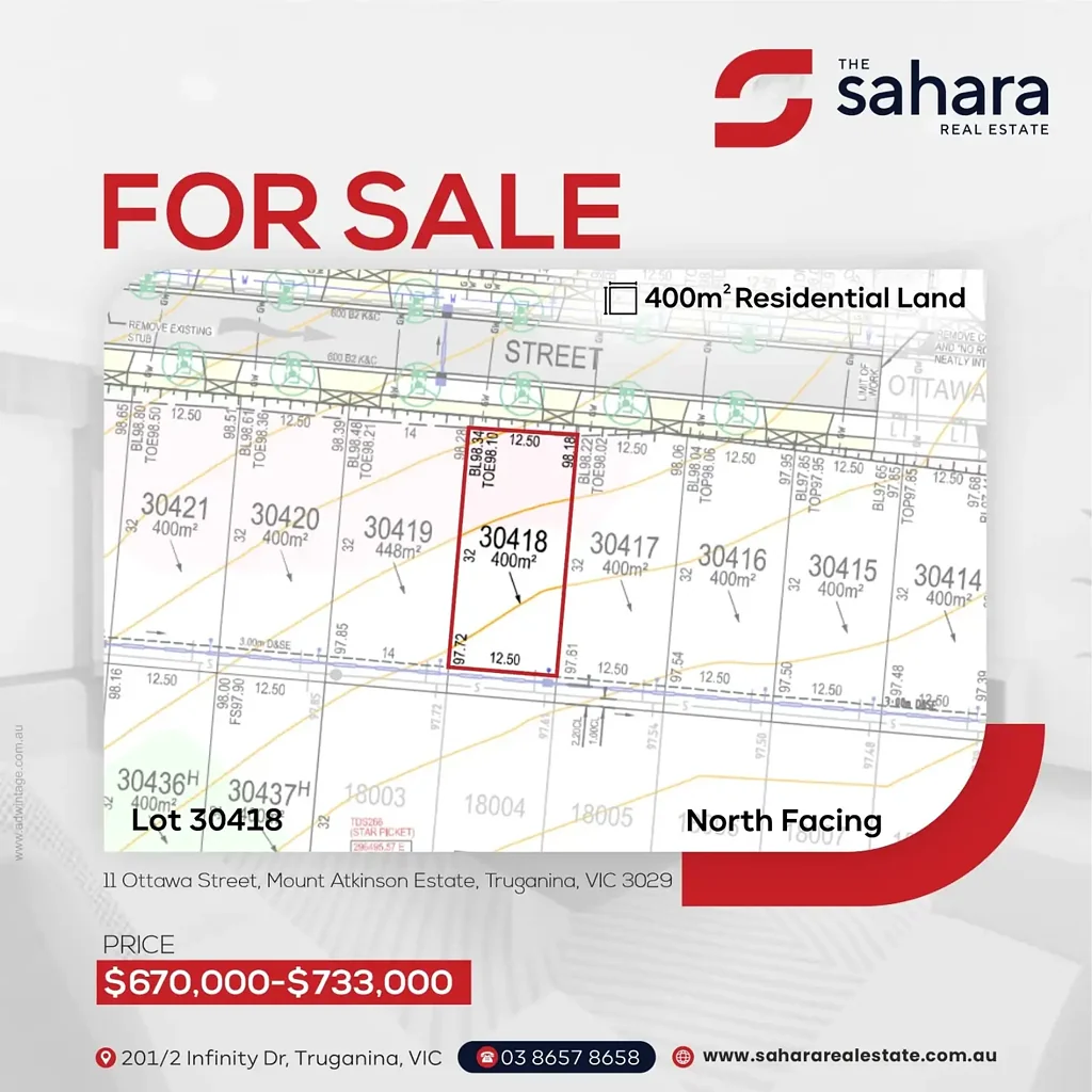 Truganina Titled rare block of 400sqm land  in the prestigious Mt. Atkinson  Estate - Truganina!!!