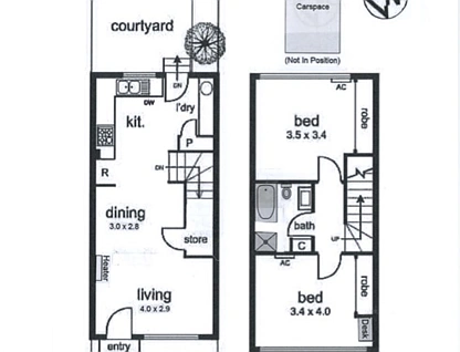 40/516 Moreland Rd, Brunswick West, North Melbourne, 2 Bedrooms, 1 Bathrooms, Townhouse