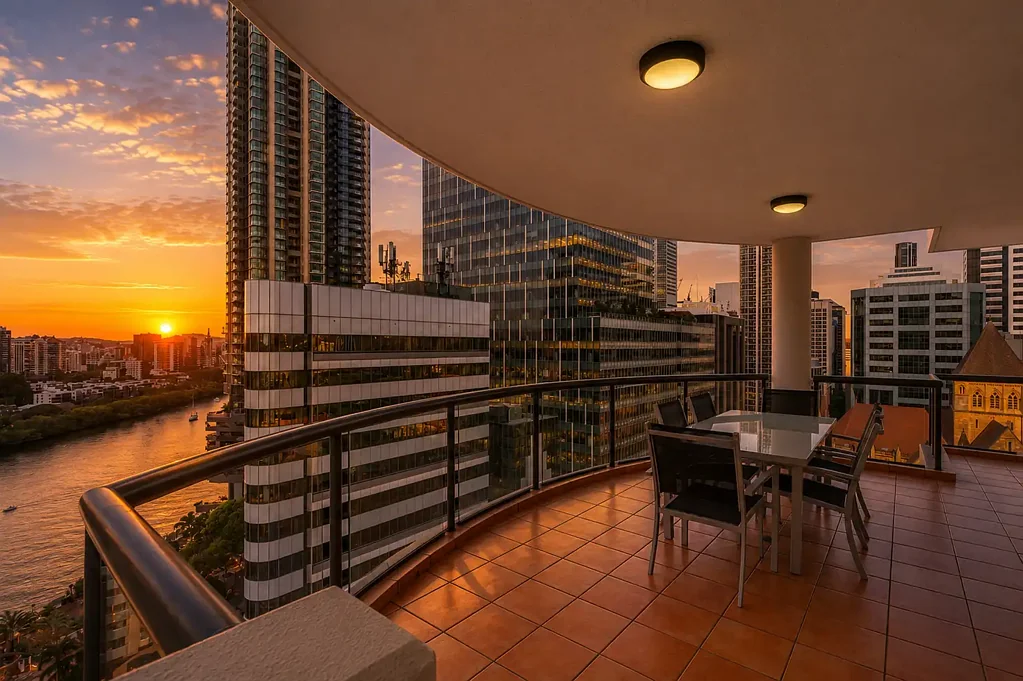 Brisbane City 3બેડરૂમ Sophisticated City Living with Space - 3 Bedroom Apartment with large Balcony and River views