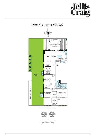 24/412 High Street, Northcote, VIC 3070, 3 Bedrooms, 2 Bathrooms, Apartment