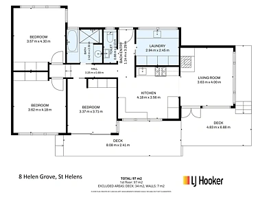 8 Helen Grove, St Helens, TAS 7216, 3 Bedrooms, 1 Bathrooms, House