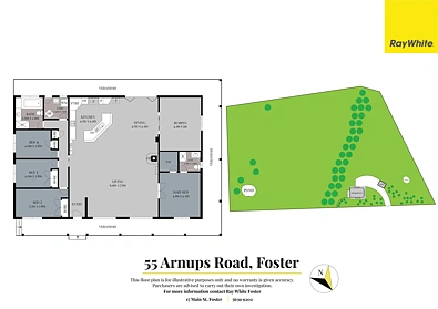 Floor plan - 55 Arnups Rd, Foster, VIC 3960