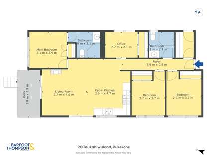 20 Taukahiwi Road, Pukekohe, Franklin, Auckland, 3房, 2浴, 独立屋