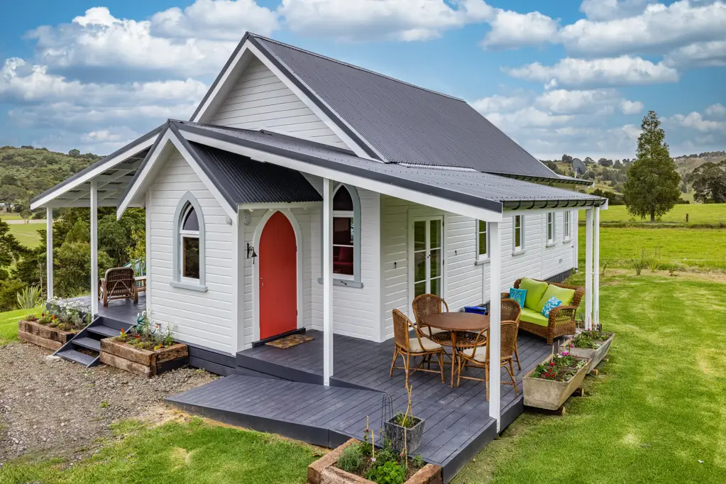 Kohukohu Buy the Chapel, We’ll Throw in the Villa – Views, Income & Character