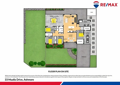 फ्लोर प्लान - 33 Mualla Drive, Ashmore, QLD 4214
