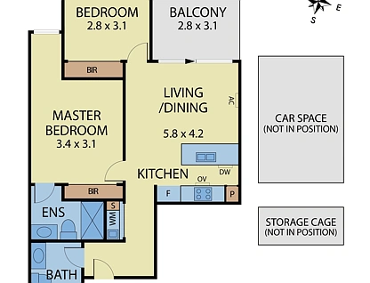 302/2A Royal Parade, Caulfield South, Bayside, 2 침실, 2 욕실, Apartment