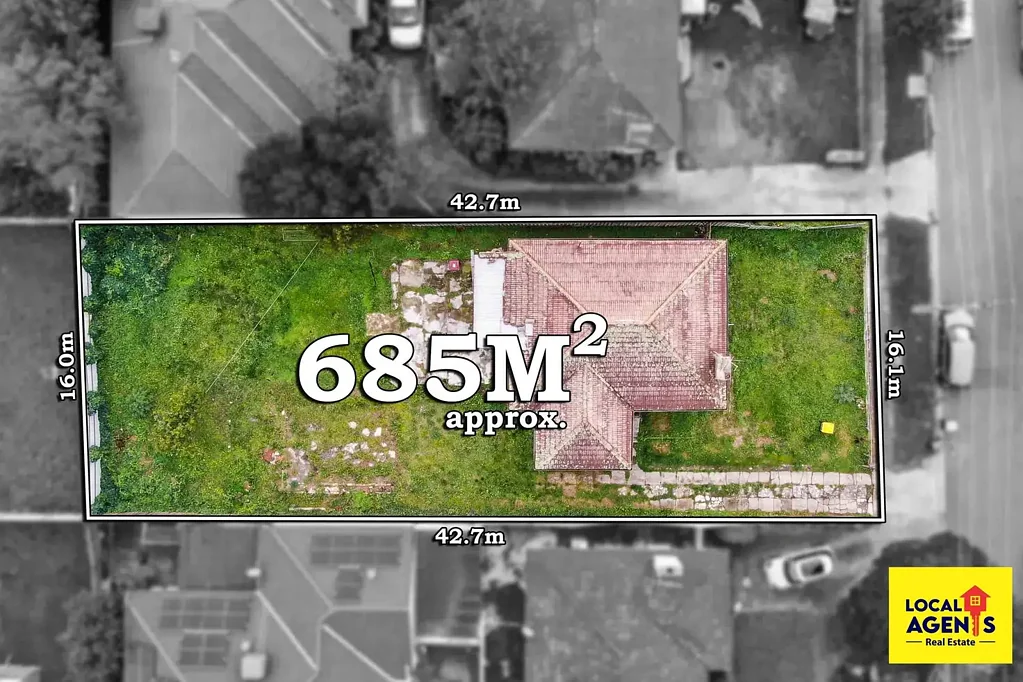 Broadmeadows 3房 宽敞地块685平米 优越改造潜力 理想全新住宅 便捷交通购物 学区公园环绕 稀有投资机会 "Prime Broadmeadows Opportunity with Exciting Development Potential (STCA)!!!!