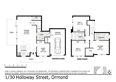 1/30 Holloway Street, Ormond, VIC 3204, 4房, 2浴, Townhouse