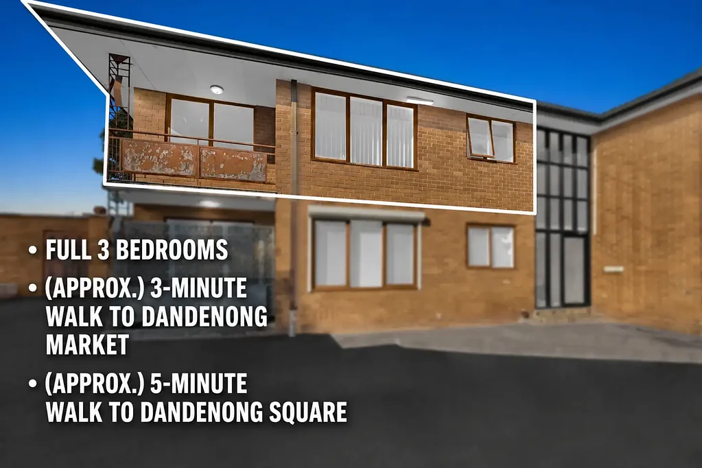 Dandenong 3房 三卧公寓保养佳 随时可入住 租金回报高 步行至市场&广场 交通便捷 连接高速 LIVE IN THE HEART OF DANDENONG – WALK TO EVERYTHING!