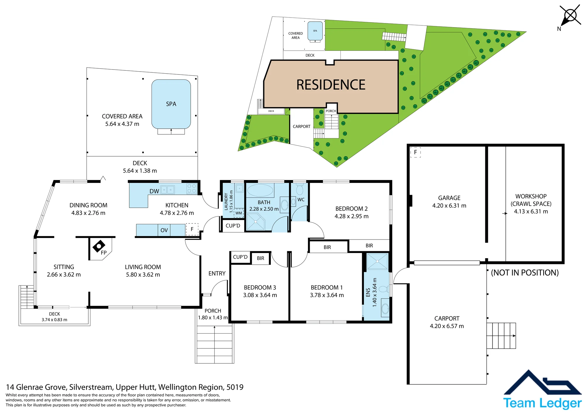14 Glenrae Grove, Silverstream, Upper Hutt, Wellington, 3房, 2浴, House