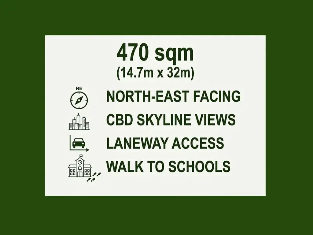 Truganina Rare North-East Facing Block with City Skyline Views and Laneway Access