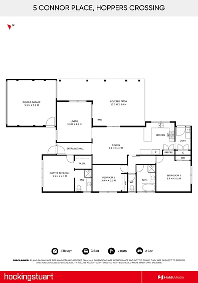 5 Connor Place, Hoppers Crossing, VIC 3029, 3 slaapkamers, 2 badkamers, House