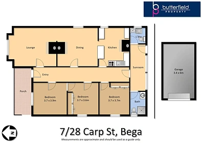 7/28 Carp Street, Bega, NSW 2550, 3房, 1浴, House