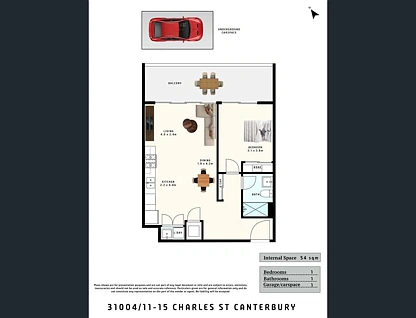C1004/15 Charles Street, Canterbury, South Western Suburbs, 1 침실, 1 욕실, Apartment