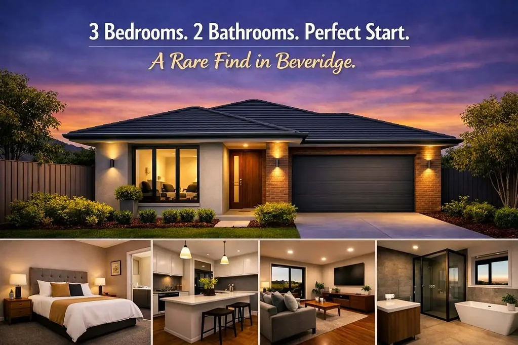 Beveridge 3બેડરૂમ 3 Bedrooms. 2 Bathrooms. Perfect Start. A Rare Find in Beveridge. w