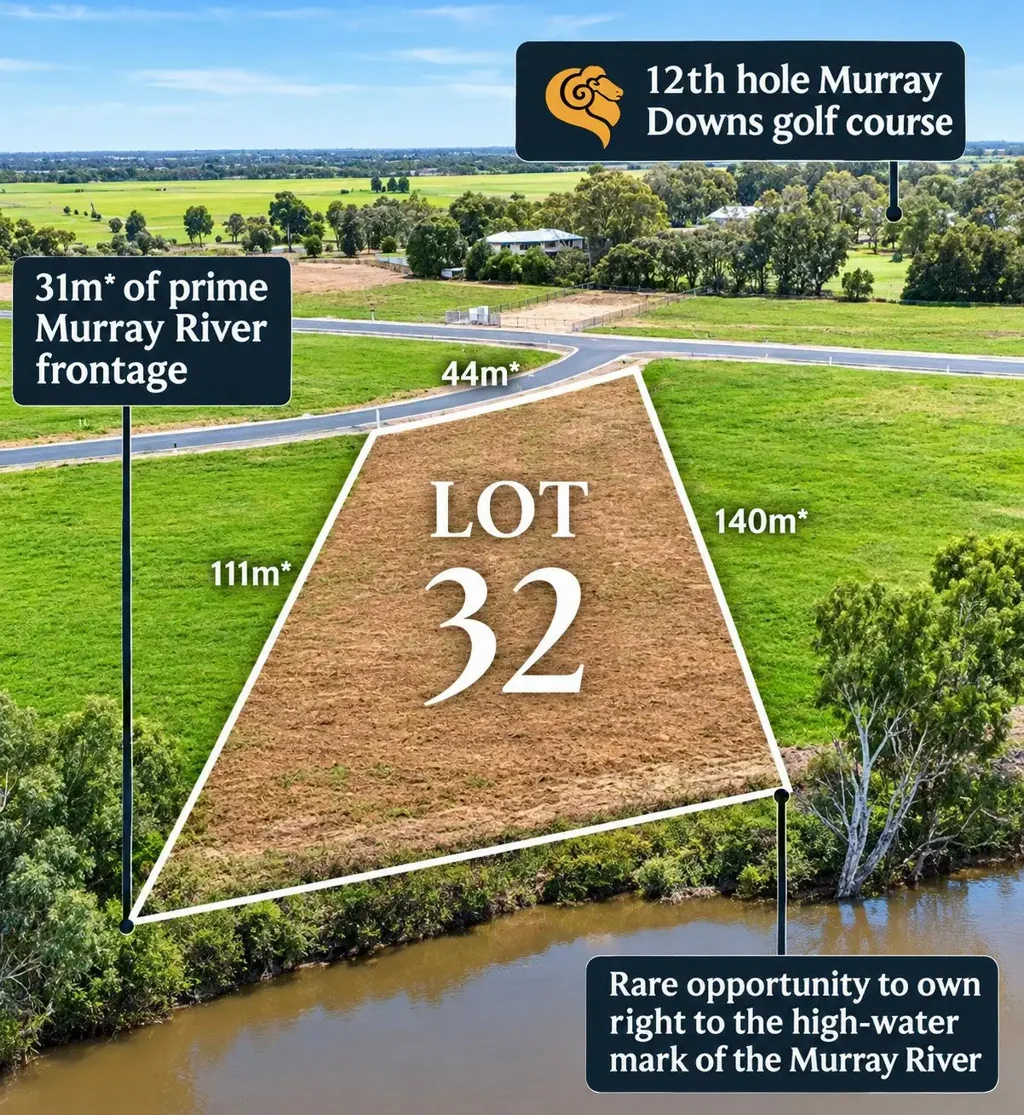 Murray Downs Absolute Murray River frontage Premium Home Site