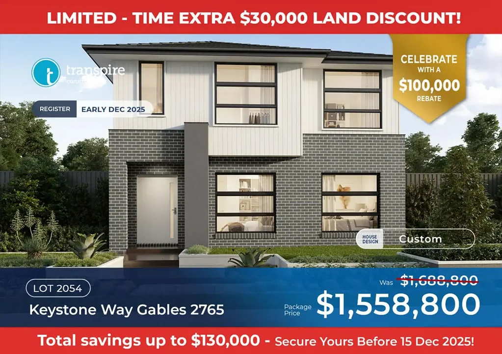 Gables 5ห้องนอน Build your dream home in the heart of Gables - Walk to shops, school and parks