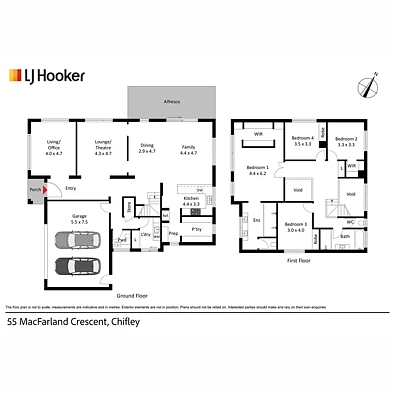 55 Macfarland Crescent, Chifley, ACT 2606, 4 રૂમ, 2 બાથરૂમ, House