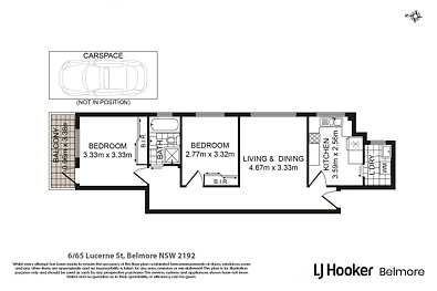 6/65 Lucerne Street, Belmore, NSW 2192, 2 slaapkamers, 1 badkamers, Apartment