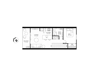 5/1 Parapara Place, Albany, North Shore City, 1房, 1浴, Apartment