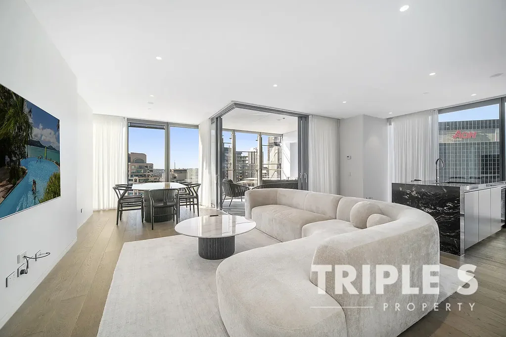 Barangaroo 2房 One Sydney Harbour 东北朝向 采光充沛 Miele电器 豪华套间 私人阳台 全智能家居 住户专属设施 礼宾服务 NE 2B+Study with Garden Balcony I Harbour Bridge Water View + Sydney Tower | World Class Lifestyle | Lendlease Quality
