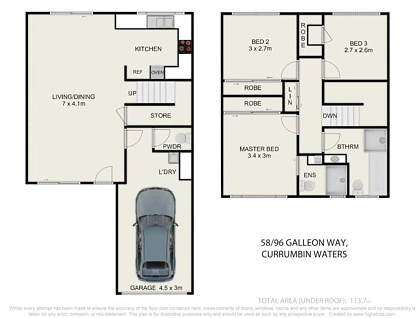 58/96 Galleon Way, Currumbin Waters, Gold Coast, 3 rūma, 2 rūma horoi, Apartment