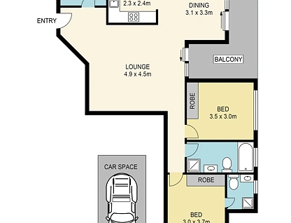 6/99-101 Anzac Avenue, West Ryde, Upper North Shore, 2 chambres, 2 salles de bain, Apartment
