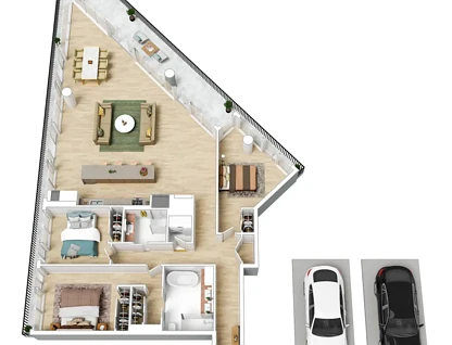 801/50 Lorimer Street, Docklands, VIC 3008, 3 રૂમ, 2 બાથરૂમ, Apartment