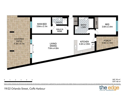 19/22 Orlando Street, Coffs Harbour, North Coast, 2 غرف, 2 حمامات, Apartment