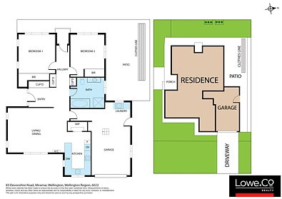 83 Devonshire Road, Miramar, Wellington City, 2 Bedrooms, 1 Bathrooms, House