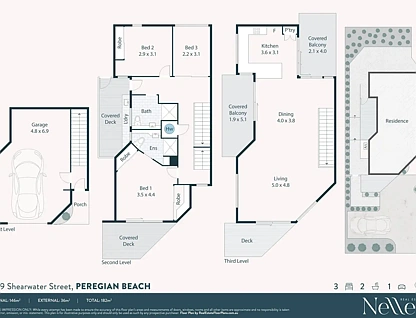2/29 Shearwater Street, Peregian Beach, QLD 4573, 3房, 2浴, 公寓