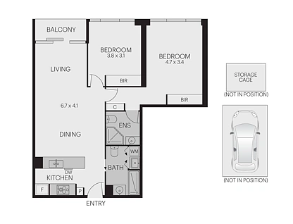 3701/35 Queensbridge Street, Southbank, Melbourne CBD, 2房, 2浴, Apartment
