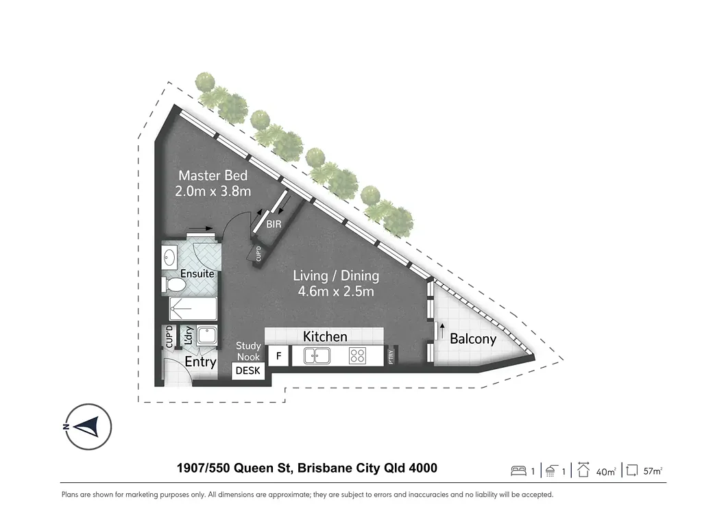Brisbane City 1 Bedroom CBD Apartment with Excellent Rental Yield & Growth Potential
