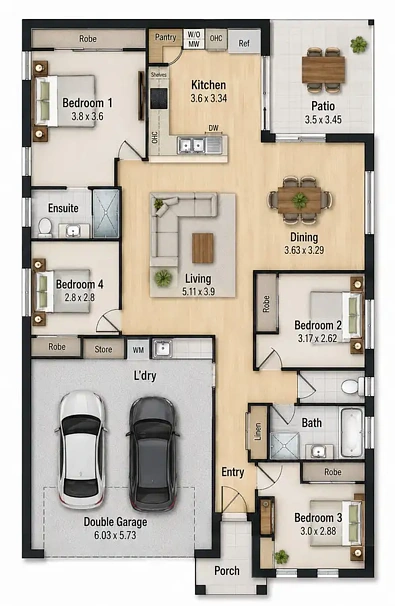 Address Withheld, Caboolture, QLD 4510, 4 phòng ngủ, 2 phòng tắm, House