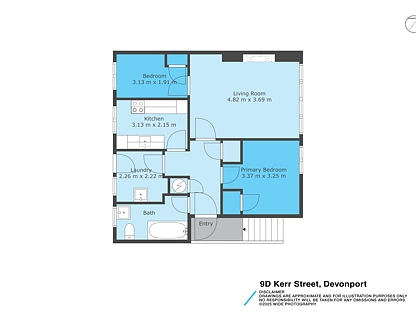 9D Kerr Street, Devonport, North Shore City, 2 રૂમ, 1 બાથરૂમ, House
