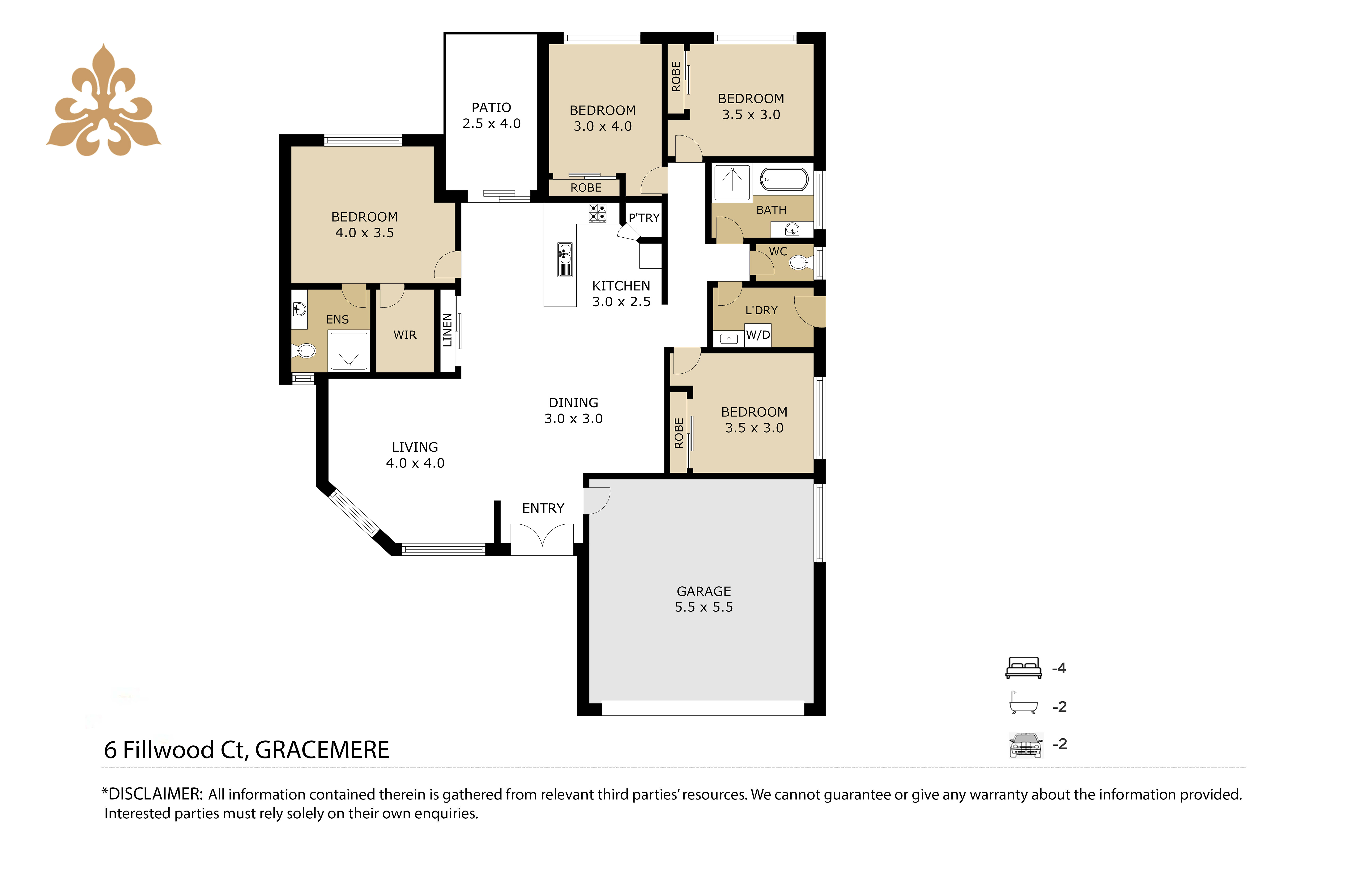 6 FILLWOOD CT, GRACEMERE QLD 4702, 0 rūma, 0 rūma horoi, House