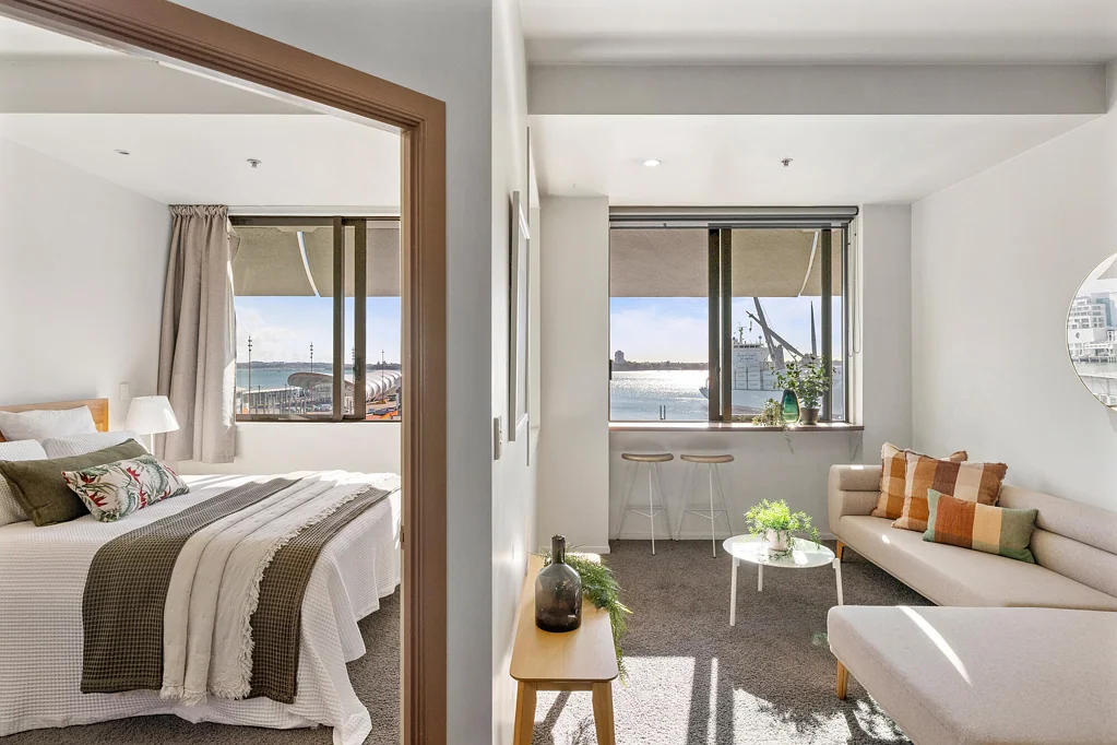 Auckland Central 1房  Rare Waterfront Freehold | Front-Row Harbour Views