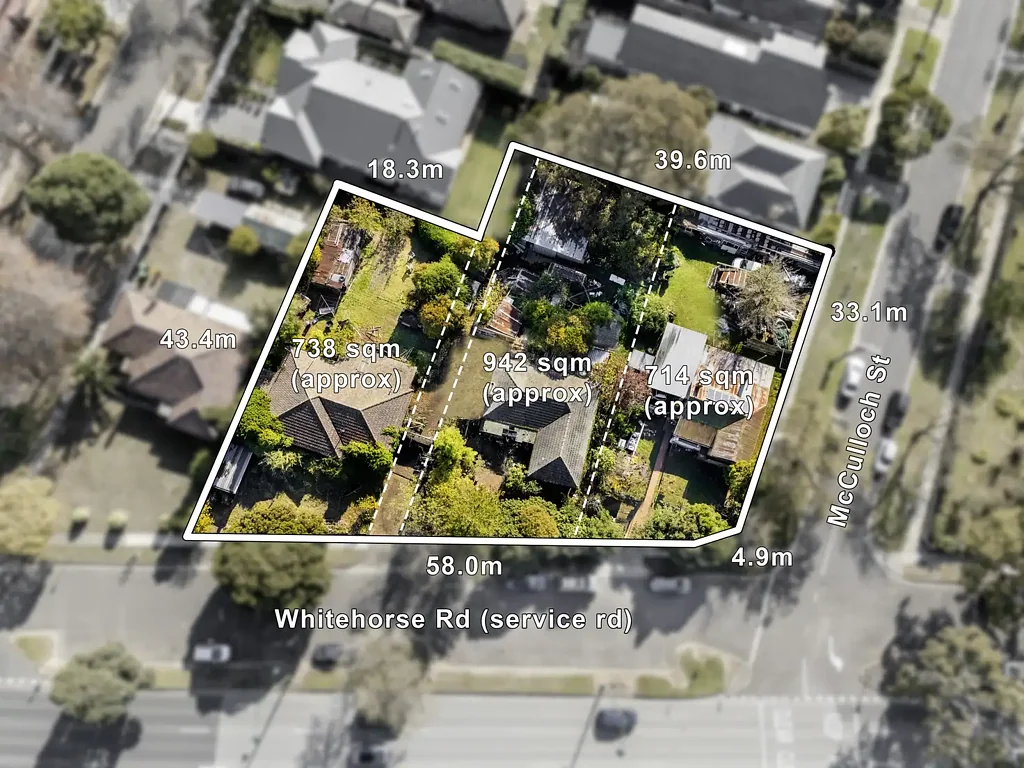 Nunawading 1房 三地块巨献 2433㎡阔地 58米临街面 增长区潜力 朝北朝向 优越地段 近购物中心 EXPRESSIONS OF INTEREST