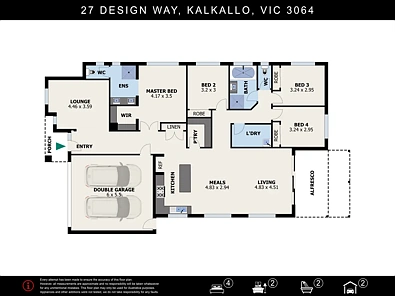 27 Design Way, Kalkallo, VIC 3064, 4 slaapkamers, 2 badkamers, House