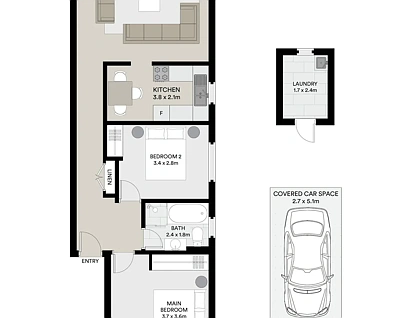 12/47 Magnus Street, Nelson Bay, NSW 2315, 2房, 1浴, Apartment