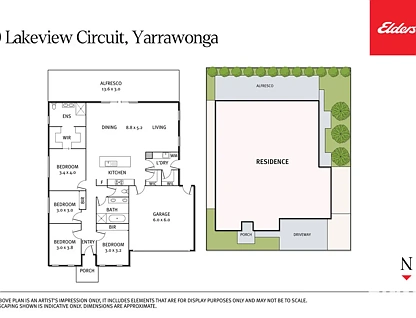 10 Lakeviews Circuit, Yarrawonga, VIC 3730, 3 ਕਮਰੇ, 2 ਬਾਥਰੂਮ, House