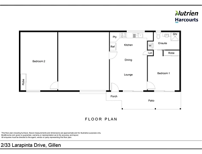2/33 Larapinta Drive, Gillen, Alice Springs, 2 Bedrooms, 1 Bathrooms, Unit