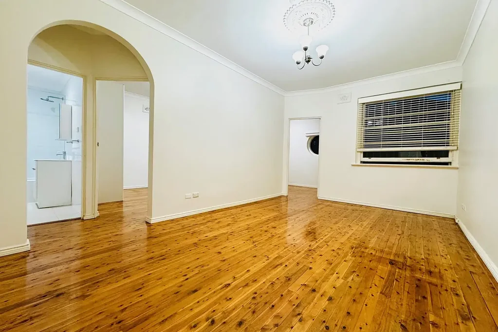 Two bedroom unit in well maintained Art Deco security building