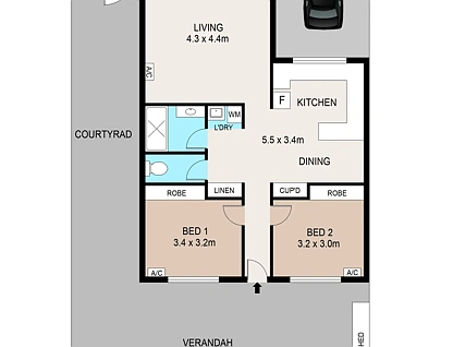 2/12 Hauser Court, Marrara, Darwin Suburbs, 2 कमरे, 1 बाथरूम, House