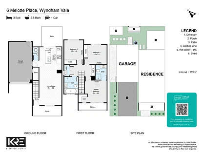 6 Melotte Place, Wyndham Vale, South West Melbourne, 3 ห้องนอน, 2 ห้องน้ำ, Townhouse