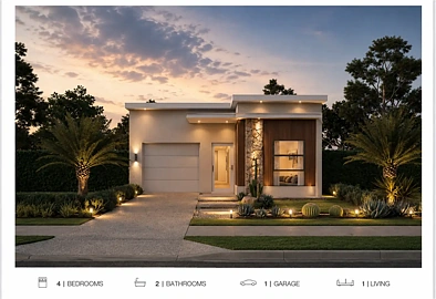 Park Ridge 4房 全新单层联排别墅 - 奢华配置 + 快速建造！ New Single-Level Terrace Home - Luxury Inclusions + Fast Build!